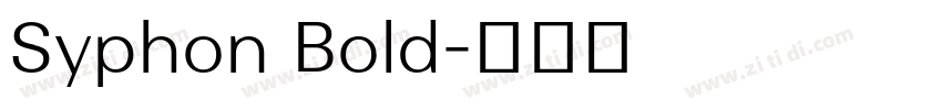 Syphon Bold字体转换